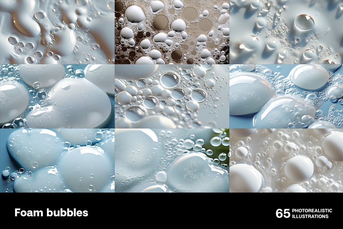 Foam bubbles Foam bubbles