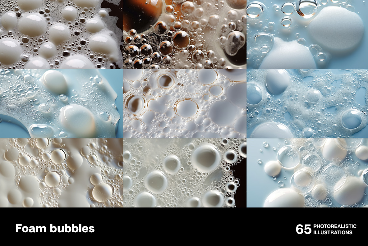 Foam bubbles Foam bubbles