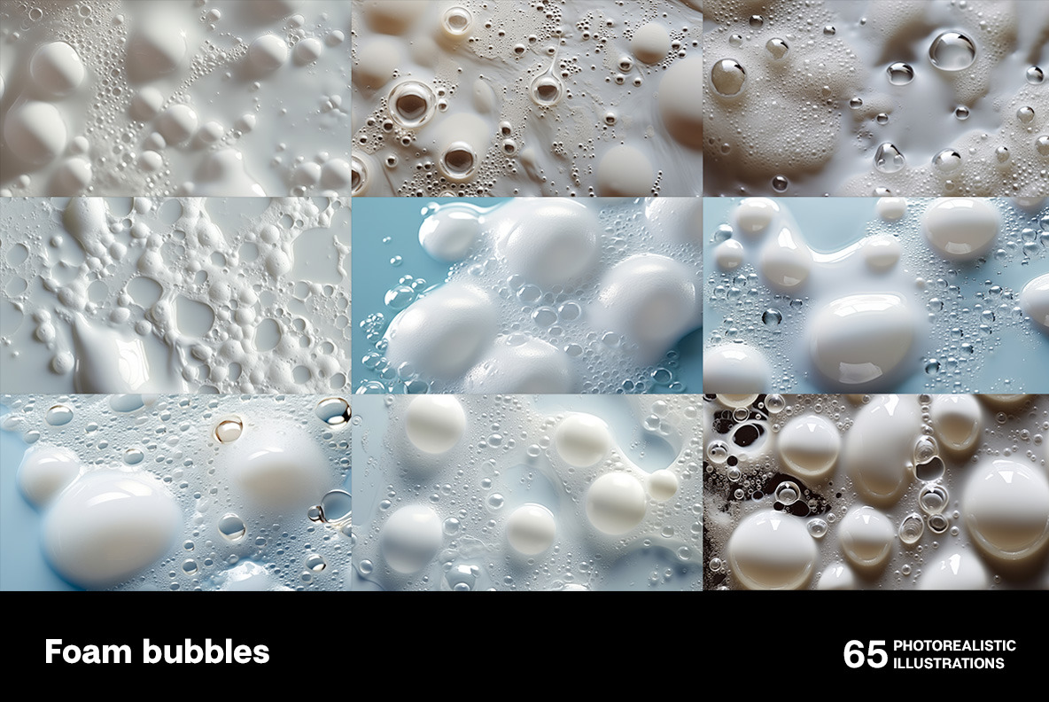 Foam bubbles Foam bubbles
