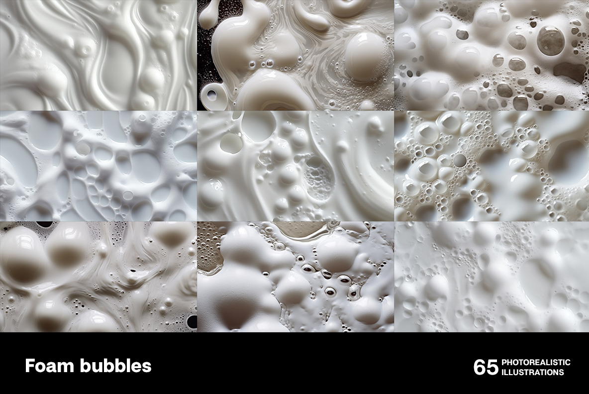 Foam bubbles Foam bubbles