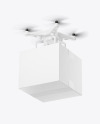 Drone with Box Mockup