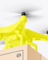 Drone with Box Mockup