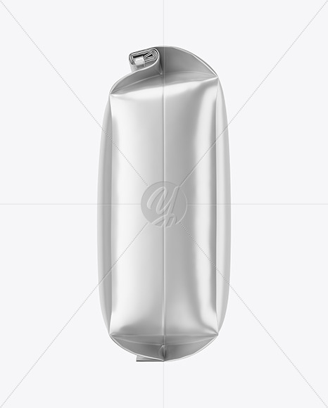 Matte Metallic Coffee Bag With Tin Tie Mockup