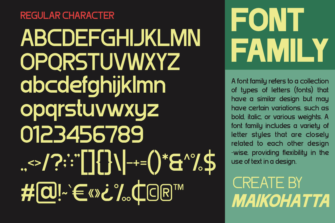 Bansed - Sans Serif Font Family