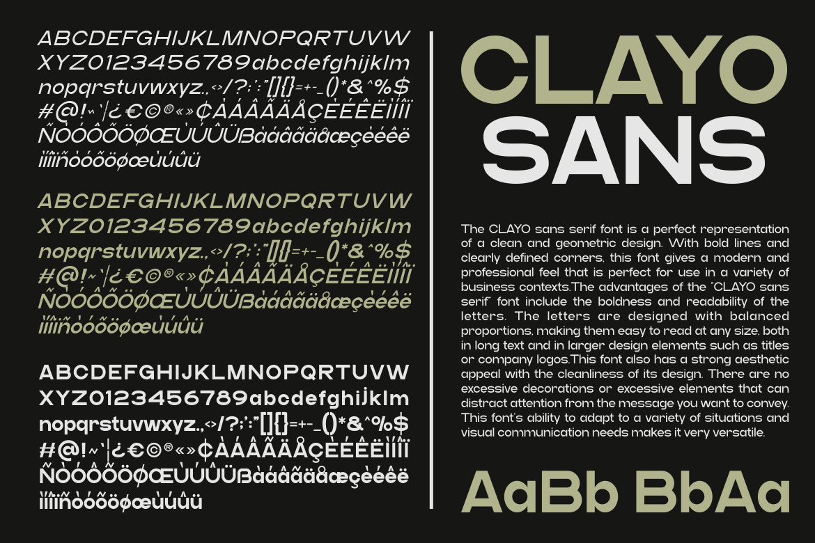 Clayo - Modern Clean Sans Family Font Clayo - Modern Clean Sans Family Font