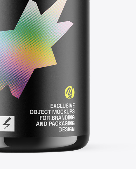 Amber Glass Essential Oil Bottle Mockup