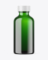 Green Glass Essential Oil Bottle Mockup