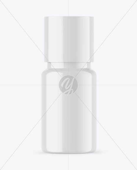 Glossy Essential Oil Bottle Mockup
