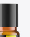 Amber Glass Essential Oil Bottle Mockup