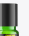 Green Glass Essential Oil Bottle Mockup