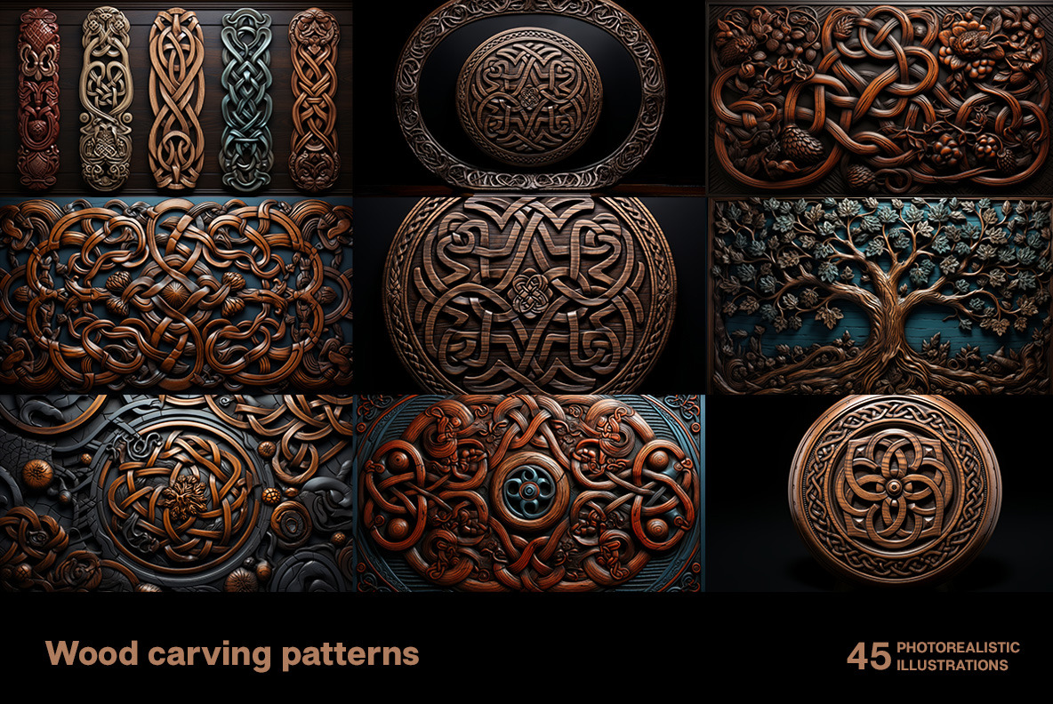 Wood carving patterns