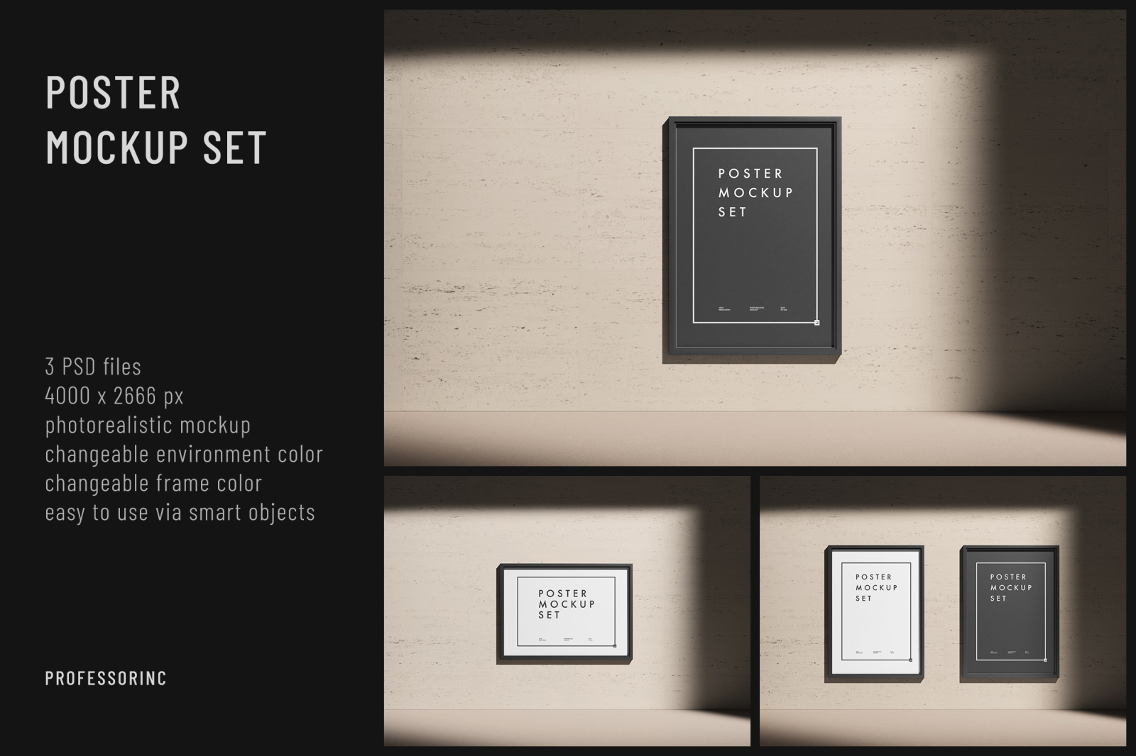 Poster Mockup Set Poster Mockup Set