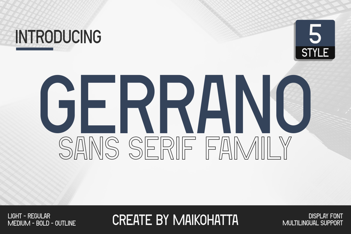 Gerrano - Sans Serif Family Gerrano - Sans Serif Family