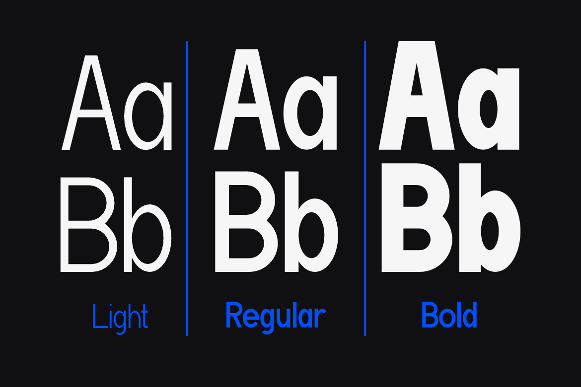 Hikren - Sans Serif Family Font Hikren - Sans Serif Family Font