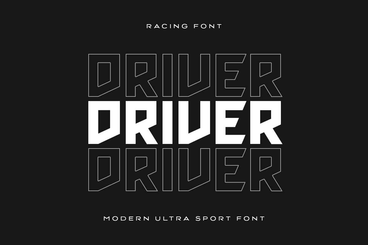 Racing - Modern Ultra Sport Font