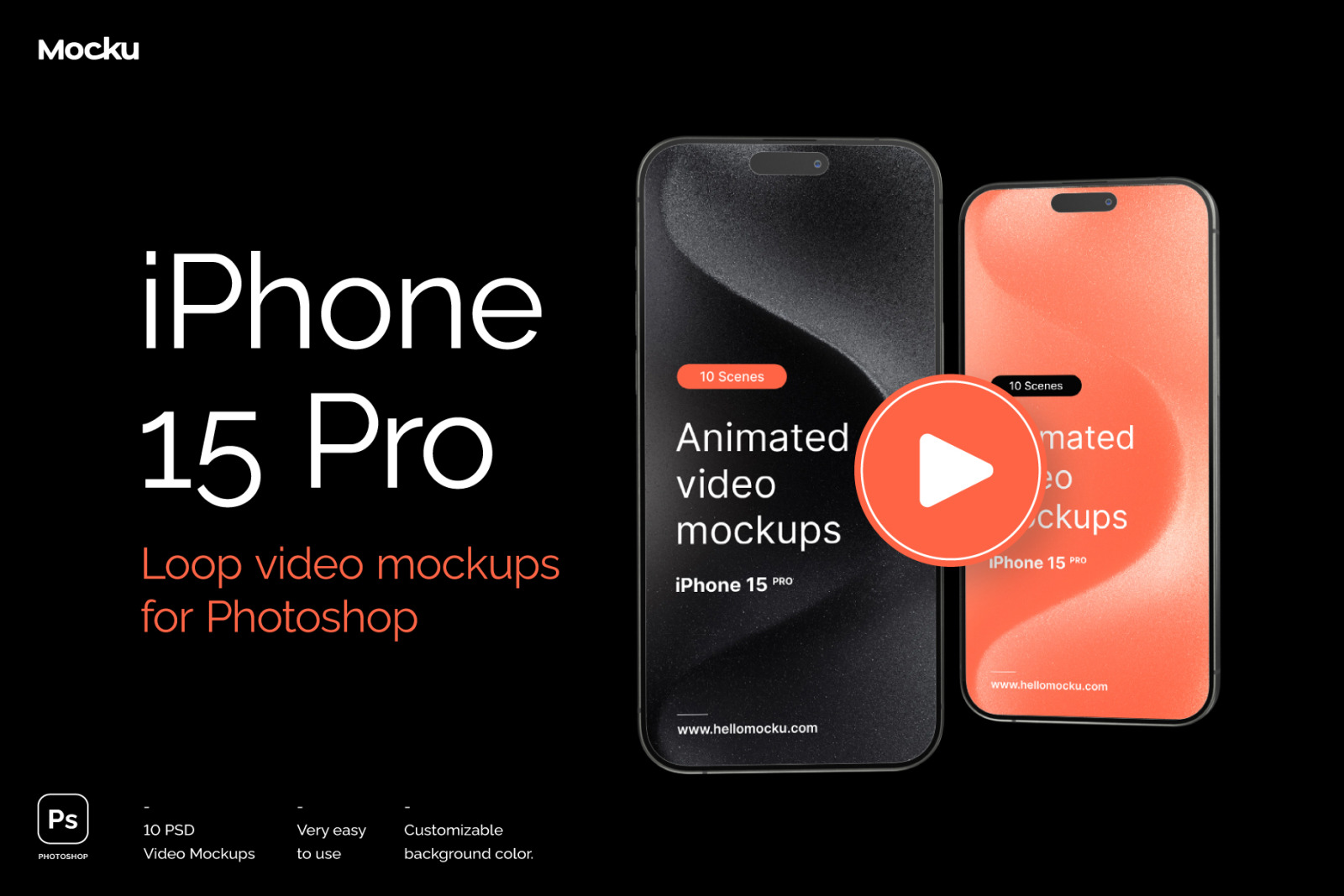 iPhone 15 PRO Video Mockup Bundle iPhone 15 PRO Video Mockup Bundle