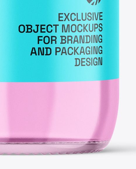 500ml Clear Glass Bottle Mockup 500ml Clear Glass Bottle Mockup