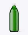 1000ml Green Glass Bottle Mockup 1000ml Green Glass Bottle Mockup