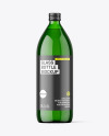 1000ml Green Glass Bottle Mockup 1000ml Green Glass Bottle Mockup