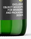 1000ml Green Glass Bottle Mockup 1000ml Green Glass Bottle Mockup