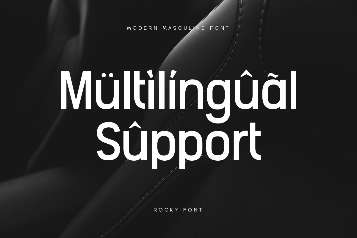 Rocky - Modern Masculine Font Rocky - Modern Masculine Font
