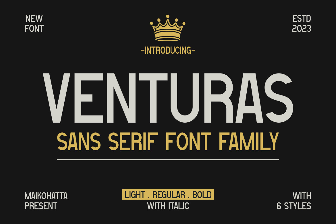 Venturas - Sans Serif Font Family