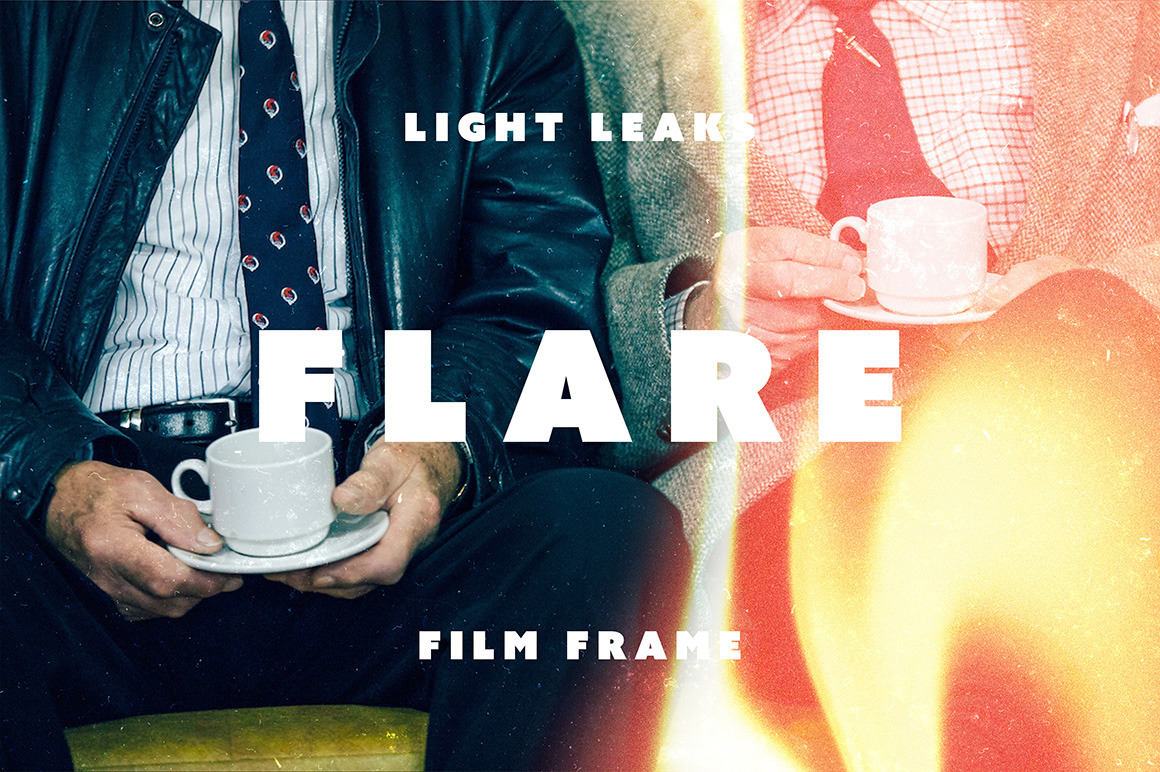 Light Leak Flare Film Frame