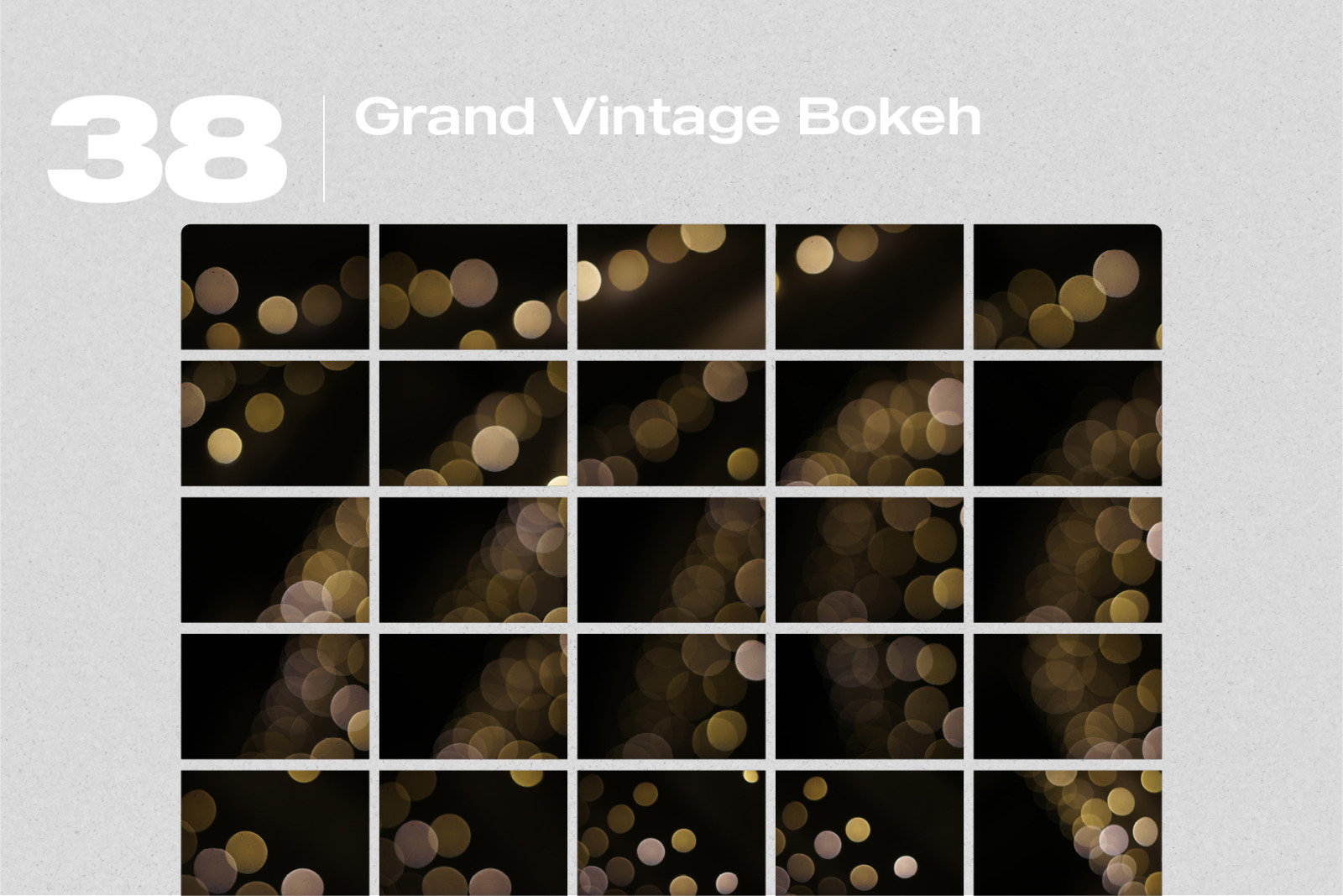 38 Grand Vintage Bokeh Effect Overlays