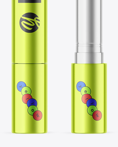 Metallic Lipstick Mockup