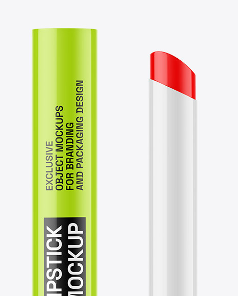 Glossy Lipstick Mockup