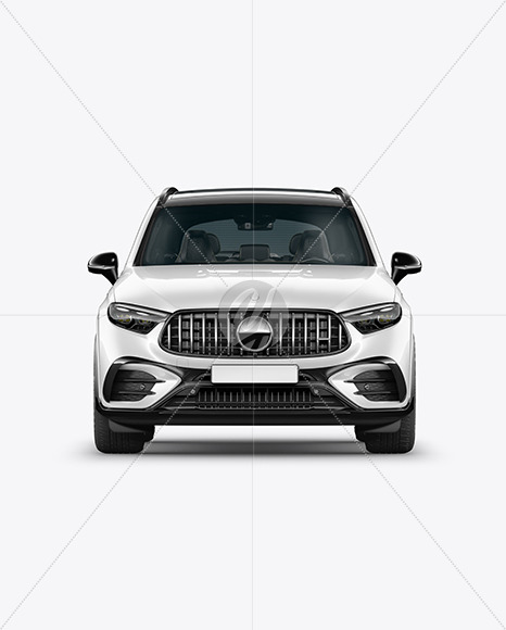 Compact Luxury SUV Mockup - Front View