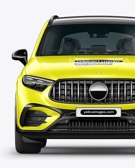 Compact Luxury SUV Mockup - Front View