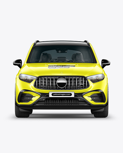 Compact Luxury SUV Mockup - Front View