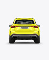 Compact Luxury SUV Mockup - Back View