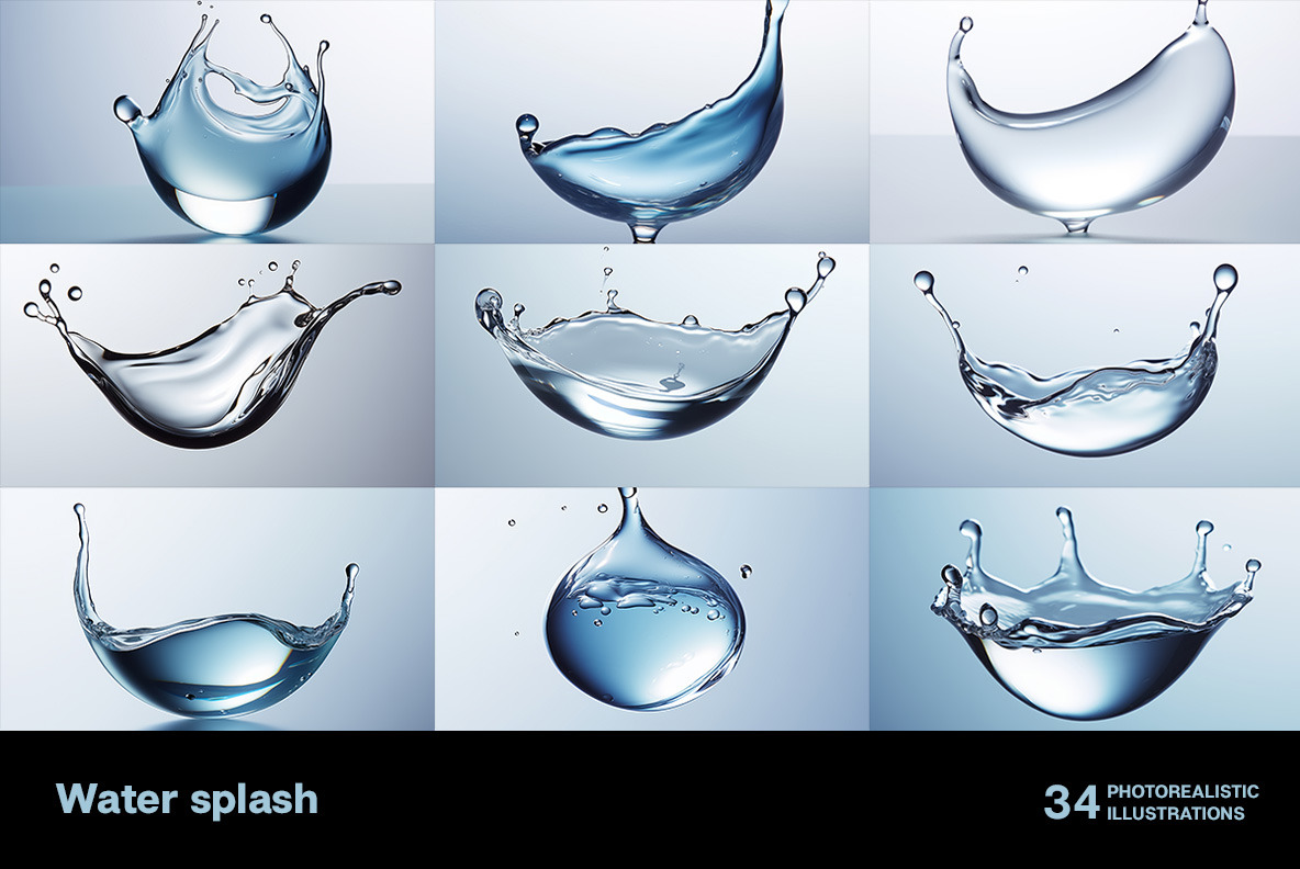 Water splashes