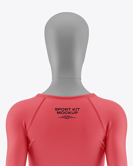 Women's Sport Kit w/ Mannequin Mockup - Back View