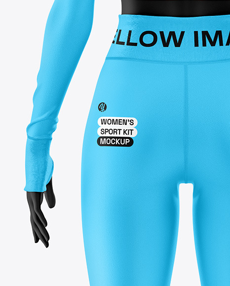 Women's Sport Kit w/ Mannequin Mockup - Back View