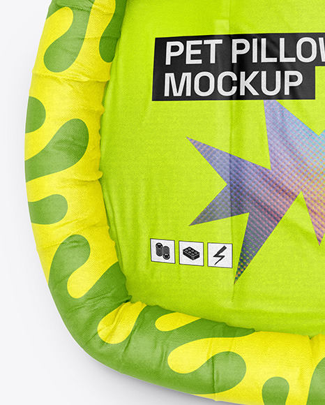 Fabric Pet Pillow Mockup