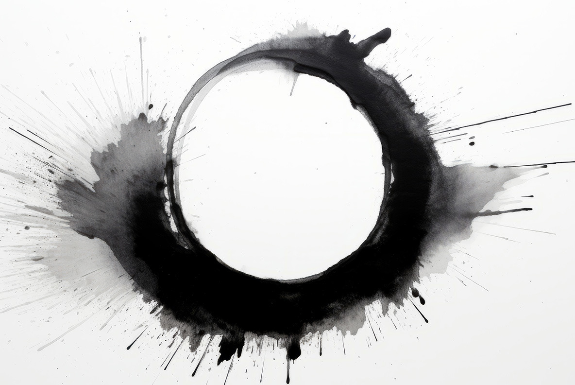 Black spheres art Black spheres art