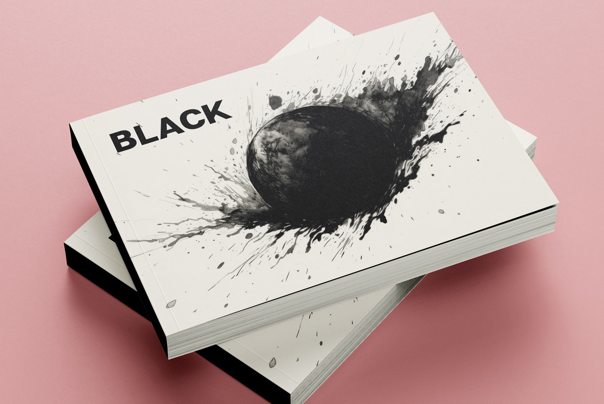 Black spheres art Black spheres art
