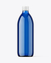 500ml Blue Glass Bottle Mockup 500ml Blue Glass Bottle Mockup