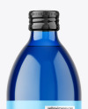 500ml Blue Glass Bottle Mockup