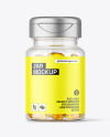 Clear Jar with Fish Oil Mockup