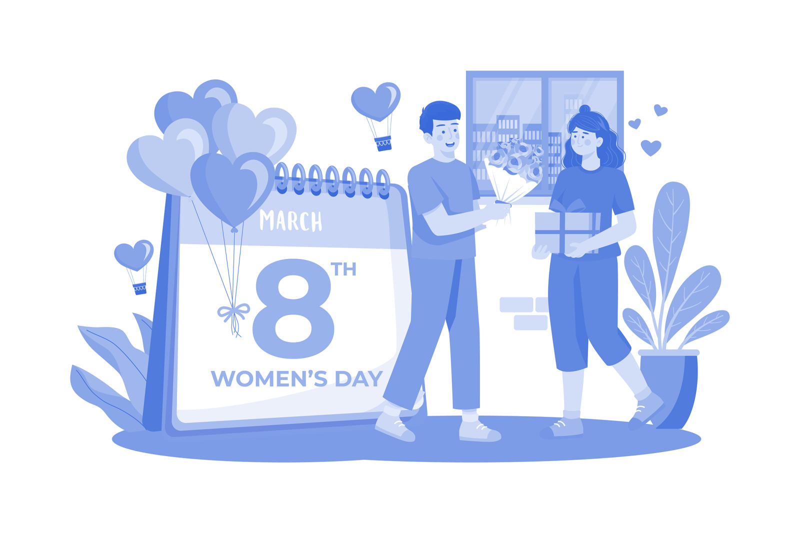 M546_Woman’s Day Illustration Pack