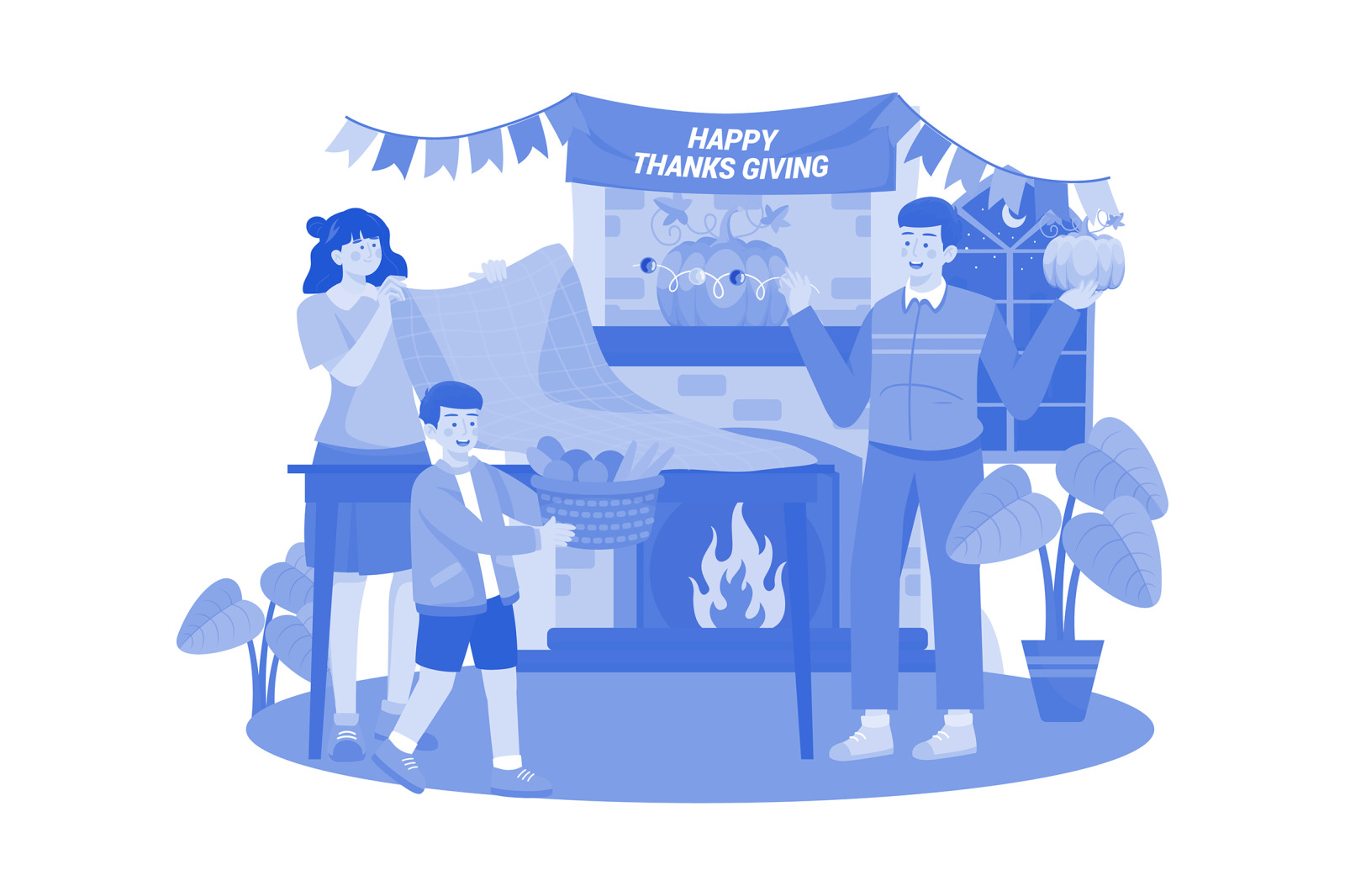 M547_ Thanksgiving Day Illustration Pack M547_ Thanksgiving Day Illustration Pack