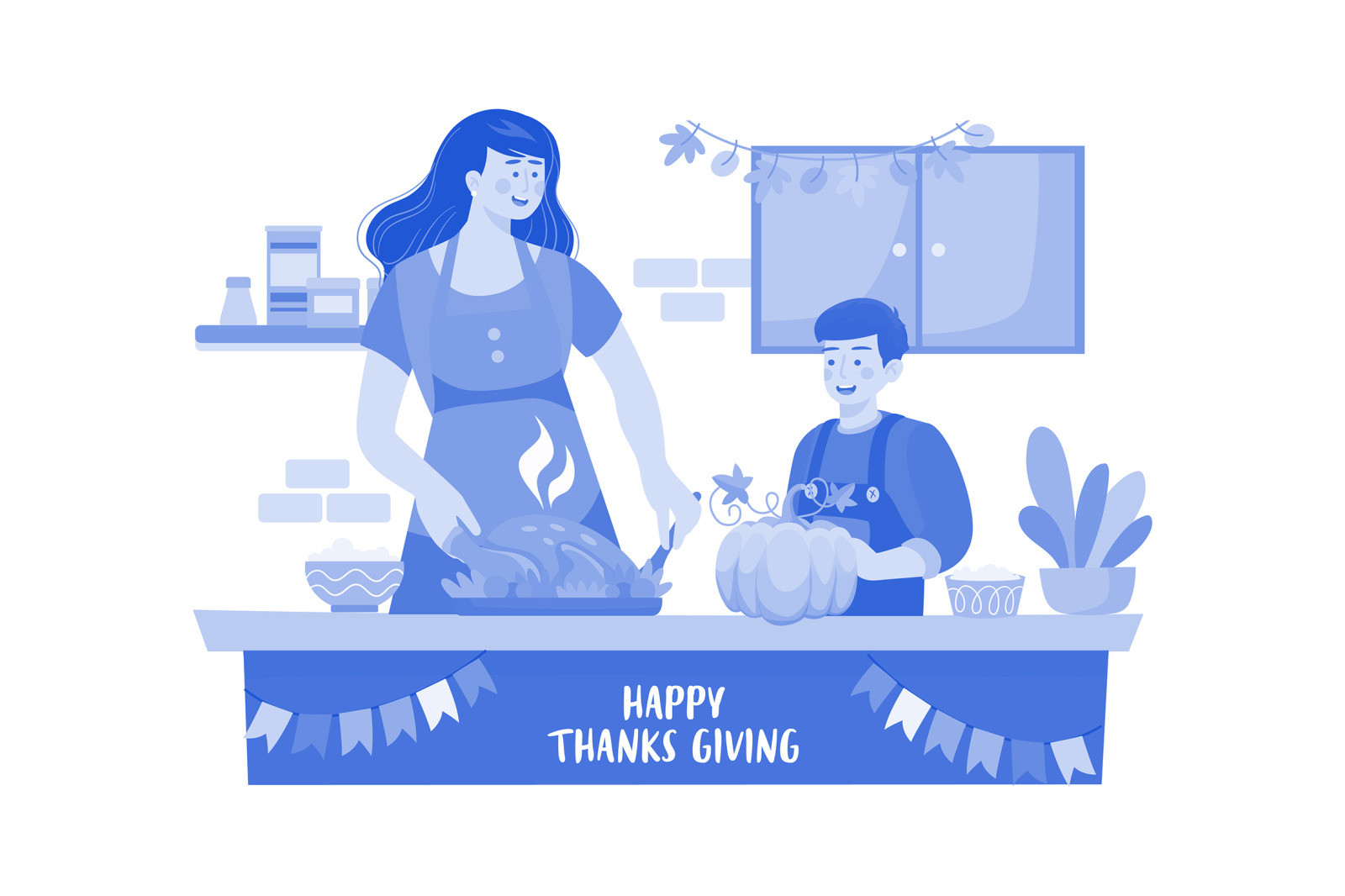 M547_ Thanksgiving Day Illustration Pack M547_ Thanksgiving Day Illustration Pack