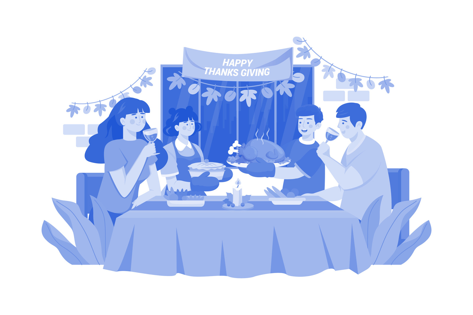 M547_ Thanksgiving Day Illustration Pack M547_ Thanksgiving Day Illustration Pack