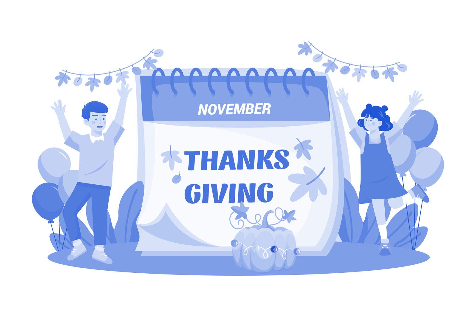 M547_ Thanksgiving Day Illustration Pack M547_ Thanksgiving Day Illustration Pack