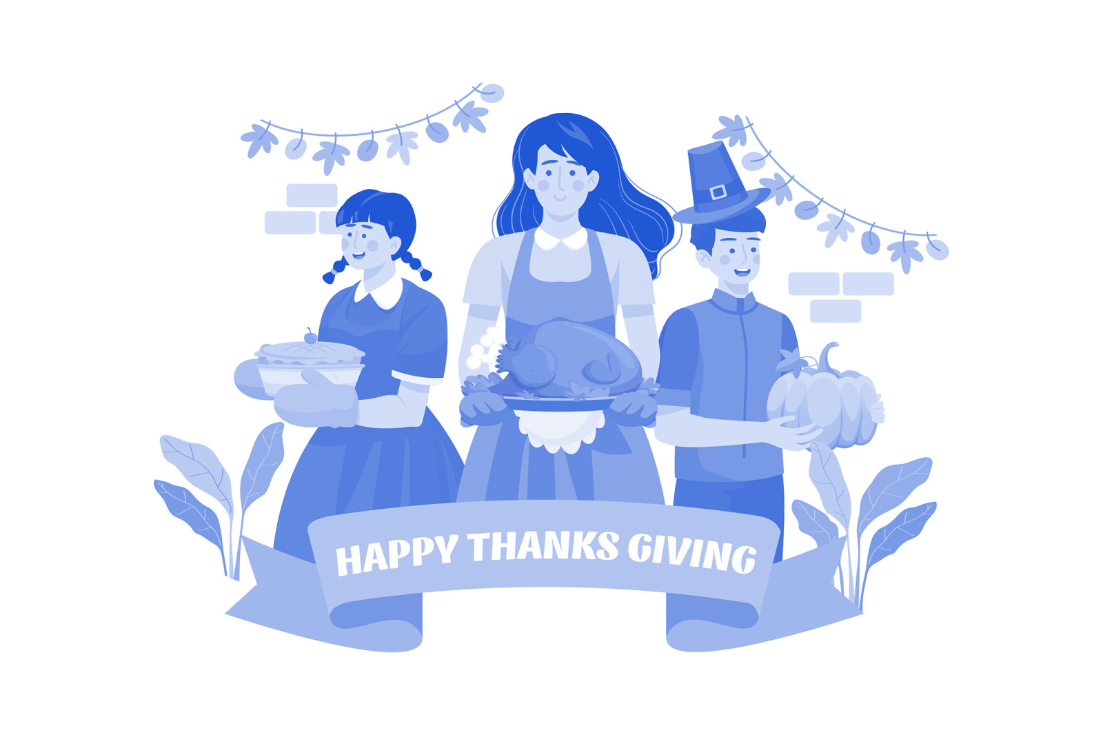 M547_ Thanksgiving Day Illustration Pack M547_ Thanksgiving Day Illustration Pack