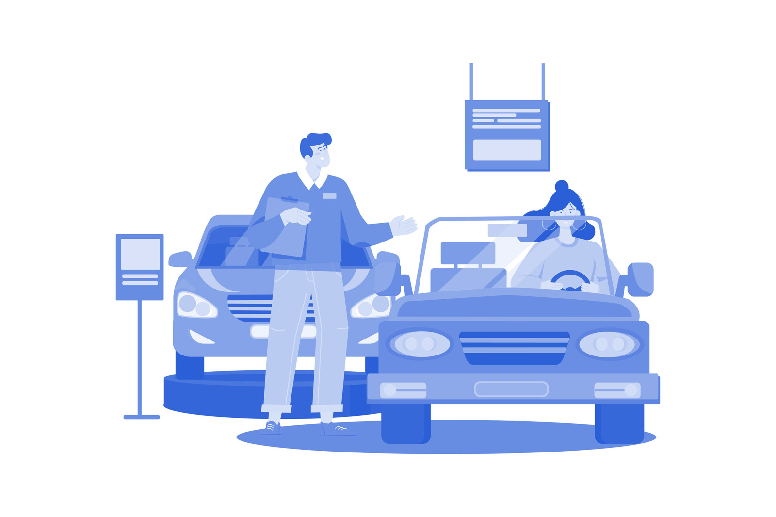 M550_Car Dealership Illustrations_Part 01 M550_Car Dealership Illustrations_Part 01
